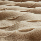 Faux Fur Velvet Throw Blanket 50x60", Tan