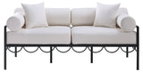 Portofino - Resilient Water Repellent Fabric 69.75" Upholstered Outdoor Patio Loveseat