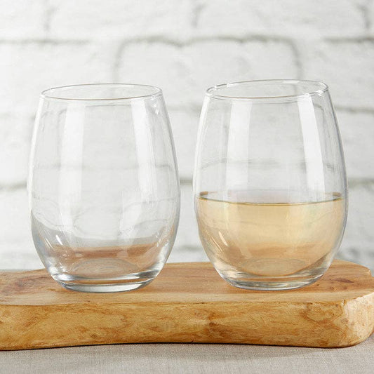 9 oz Stemless Wine Glasses DIY Set of 12