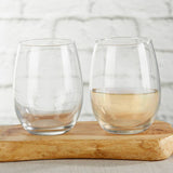 9 oz Stemless Wine Glasses DIY Set of 12
