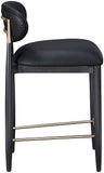 Riccio - Stool - Black And Gold Frame