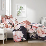 7-Piece Modern Farmhouse Comforter Set, Blush