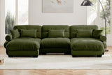 CLOUDIES 134" 3 Seater Sofa with 2 Ottomans
