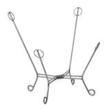 Scroll Puff Chair Sterling Breeze Titanium Frame
