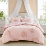 Floral Reversible Tufted Chenille Duvet Cover Set