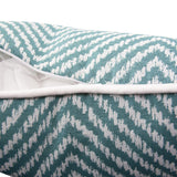 24 x 24 Outdoor Pillow Helm Teal- Down Alternative Insert