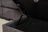 NARLO 97" 3-Seater Sofa with 1 Storage Ottoman