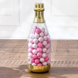 Gold Metallic Champagne Bottle Favor Container - Medium (Set of 12)