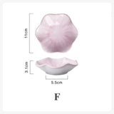 Ceramic Flower Shape Decorative Serving Plate