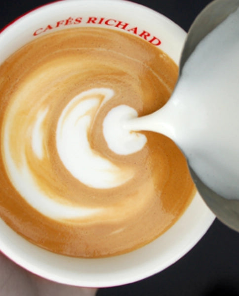 Cafes Richard Double Espresso Cups & Saucers Set of 6