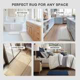 3000 Gsm Reversible Cotton Tufted Bath Rug, Charcoal
