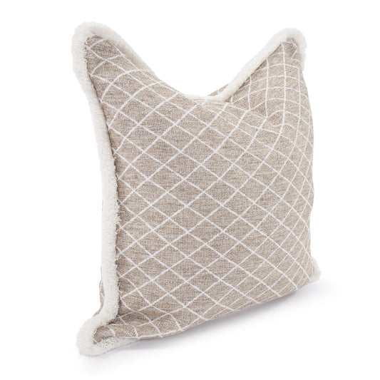 24 x 24 Pillow Grille Natural - Down Insert