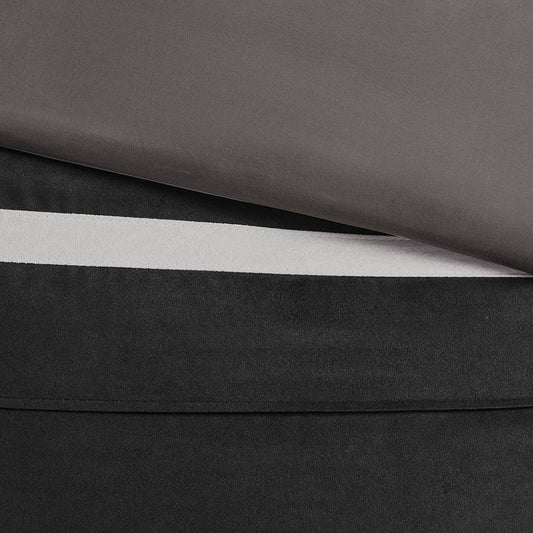 Vera Microsuede 7-Piece Comforter Set, Black