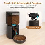 Smart Automatic Pet Feeder with Hd Camera, Wifi, Dual Power