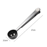 Stainless Steel Coffee Spoon With Bag Clip
