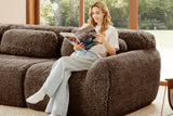 MELLOW 80" Loveseat with 2 Ottomans