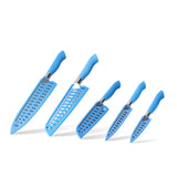 EcoCut 10 Piece Kitchen Knife Set With Blade Guards, Blue