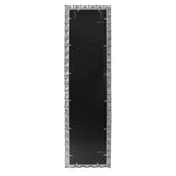 La Bailadora Bright Silver Ruffled Metal Dressing Mirror