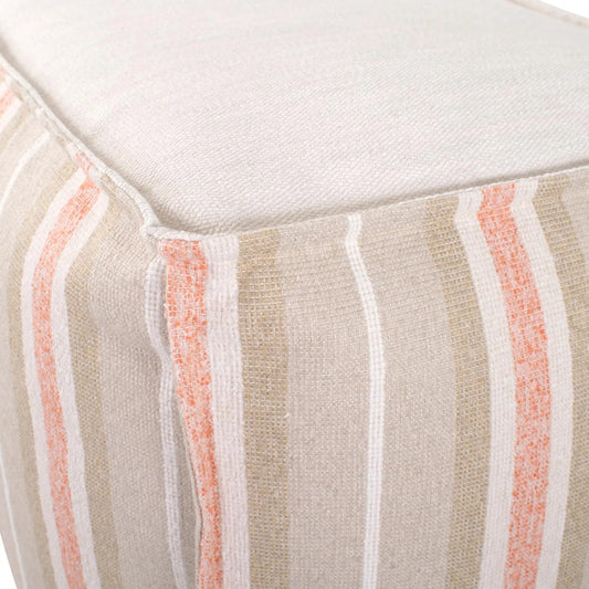 Tall Square Indoor/Outdoor Pouf Dune Terra