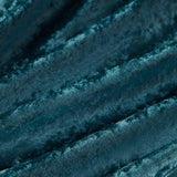 Crushed Velvet 4-Piece Comforter or Duvet Cover Set, Teal