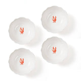 Blue Stallion Gertrude Chicken Salad Bowls Set of 4