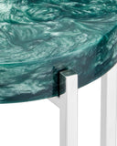 Rina Teal Drinks Table