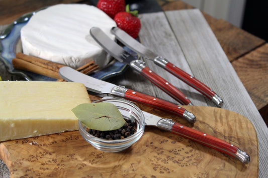Laguiole 4-Piece Spreader Set with Pakkawood Handles