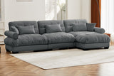 CLOUDIES 134" 3 Seater Sofa with 1 Ottoman