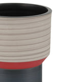 Happy 80's Black, Blue, Red & Orange Vase Set of 3