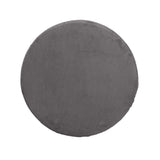 Universal Round Ottoman Cover- Pana Charcoal