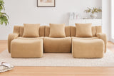 ROMA 115.3" 3-Seater Sofa with 2 Ottomans