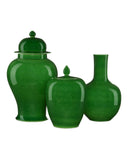 Imperial Green Large Temple Jar