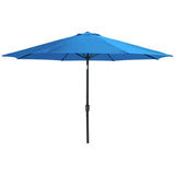 13 ft Outdoor Patio Umbrella with Push Button Tilt/Crank