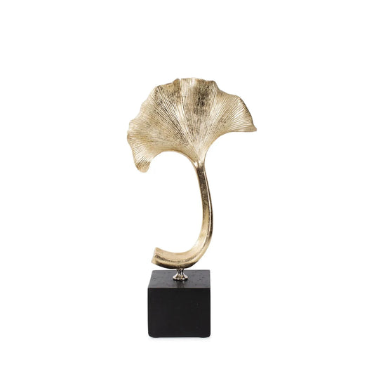 Gifu Golden Ginkgo Leaf Sculpture- Short