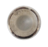 Sivas Glass Vase with Silver Accents- Small
