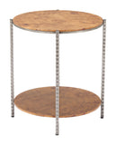 Adna Side Table Brown
