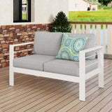 Outdoor Loveseat Aluminum Patio Furniture Sofa
