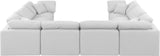 Indulge - Linen 8 Piece Modular Sectional - White