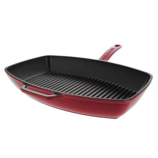 Chasseur French Enameled Cast Iron Grill Pan 12-inch