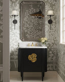 Briallen 30" Black Vanity with Oval Undermount Sink