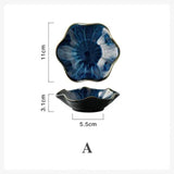 Ceramic Flower Shape Decorative Serving Plate