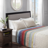 3 Piece Reversible Cottage Quilt Set, Balsam Green