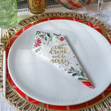Christmas Tableware Set - 7” Plate (Set of 16), 9” Plate (Set of 16), and Napkin (Set of 30)