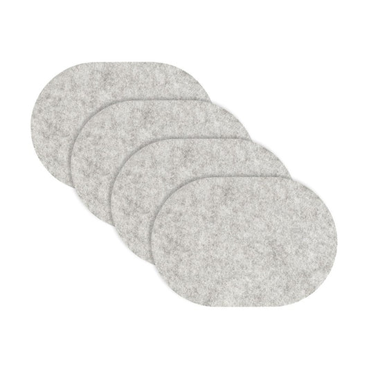 Loft Felt Cloud Placemat - Oval 13.3x16.5"- Set of 4