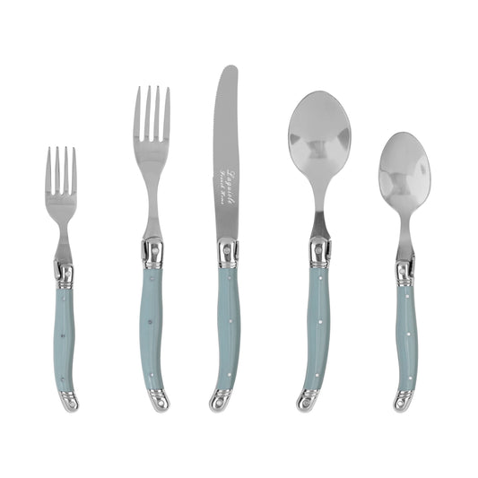 Laguiole Connoisseur 18/10 Ss Misty Blue Flatware