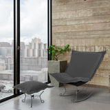 Puff Ottoman Cover Barbet Charcoal-Cover Only