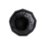 Faux Bois Tall Bowl in an Ebony Finished Polyresin