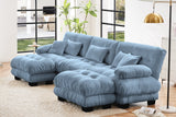 CLOUDIES 134" 3 Seater Sofa with 2 Ottomans