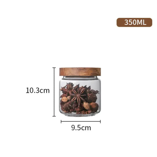 Glass Kitchen Storage Jar Food Container