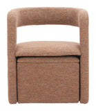Atria Accent Chair & Ottoman Tawny Brown